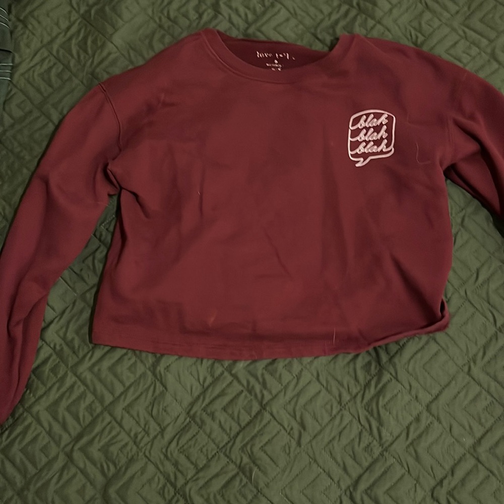 Long sleeve crop top